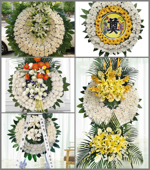 广东梅州市丰顺县汤坑镇金湖村花圈速递